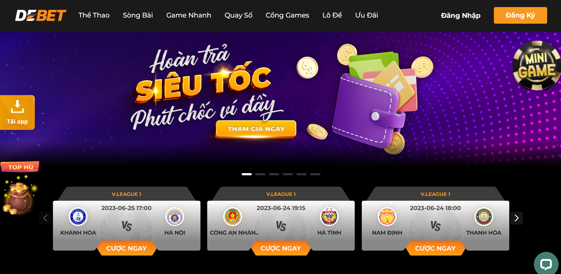 Giới thiệu về cổng game đổi thưởng Debet